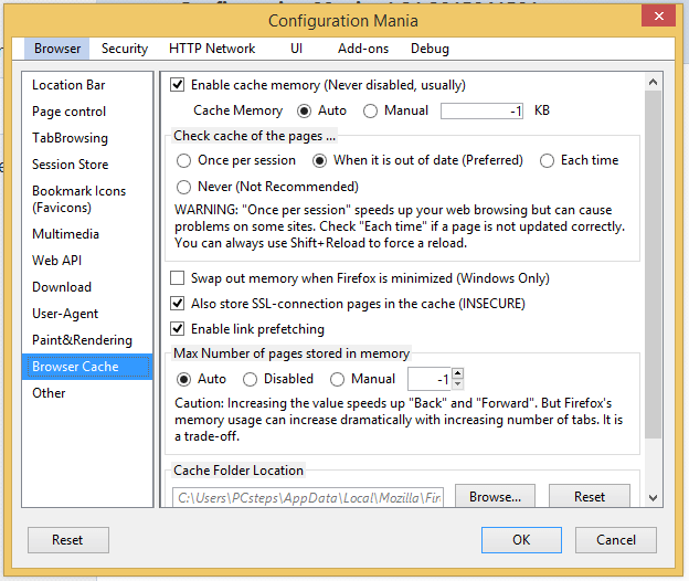 Configure Firefox without About Config with an Add-on 08