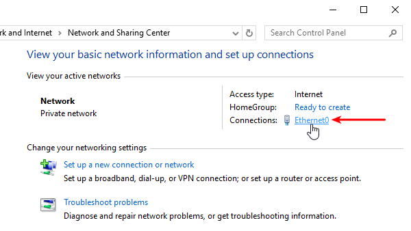 Set a static IP address in Windows 7 Windows 8.1 Windows 10 for the LAN 02