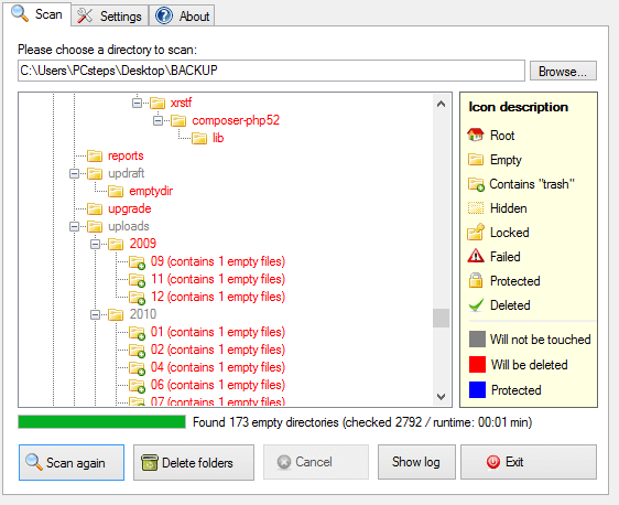 Remove Empty Folders Automatically in Windows 06
