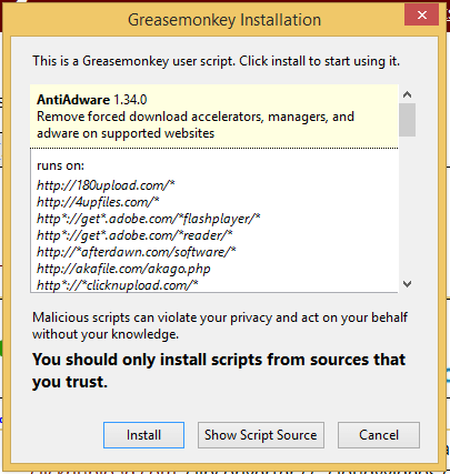 Safe Downloads with the AntiAdware Script 09