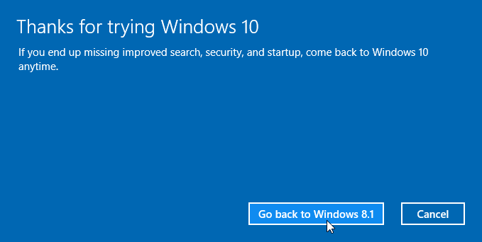 Uninstall Windows 10 and Revert to Previous Windows 08