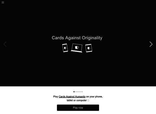 Play Cards Against Humanity Online with Cards Against Originality 03