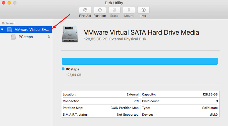 Disk Utility on Mac OS X - Manage Disk - Partition Disk - Resize Partition - Create Partition 04