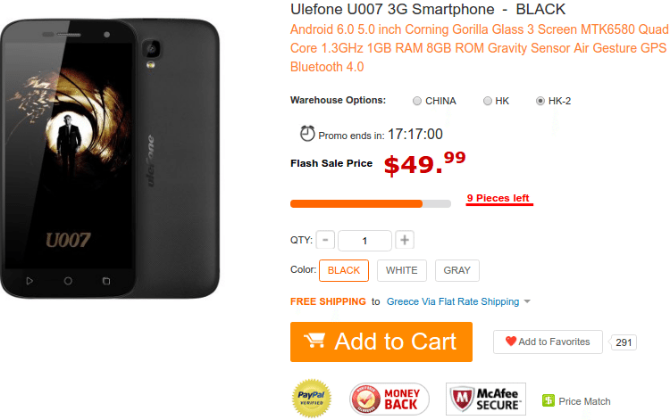 Ulefone Smartfone Flash Deals $49.99 - $239.99 06