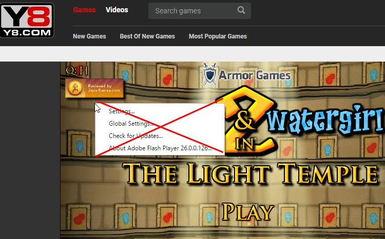Y8.com Shuts Down Adobe Flash Games - Jam Online